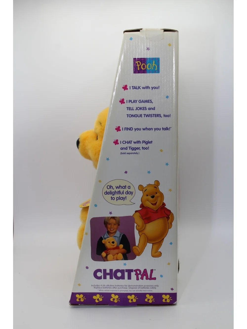 Vintage Disney 1999 Heart to Heart Talks W/ Pooh Chatpal Plush Doll Mattel 24362